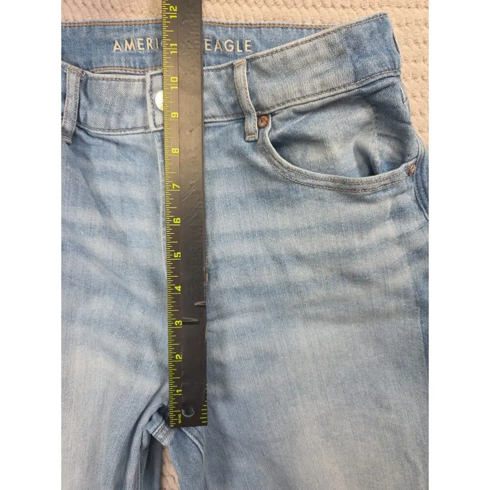 American Eagle Jeans Womens 2 Super High Rise Baggy Wide Leg - Picture 5 of 10